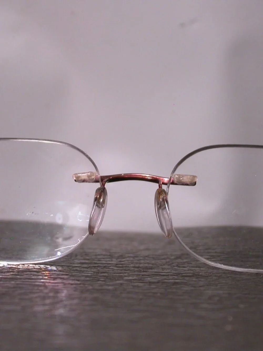 Silhouette Titan Frameless Pink and Gold Eyeglasses Made in Austria